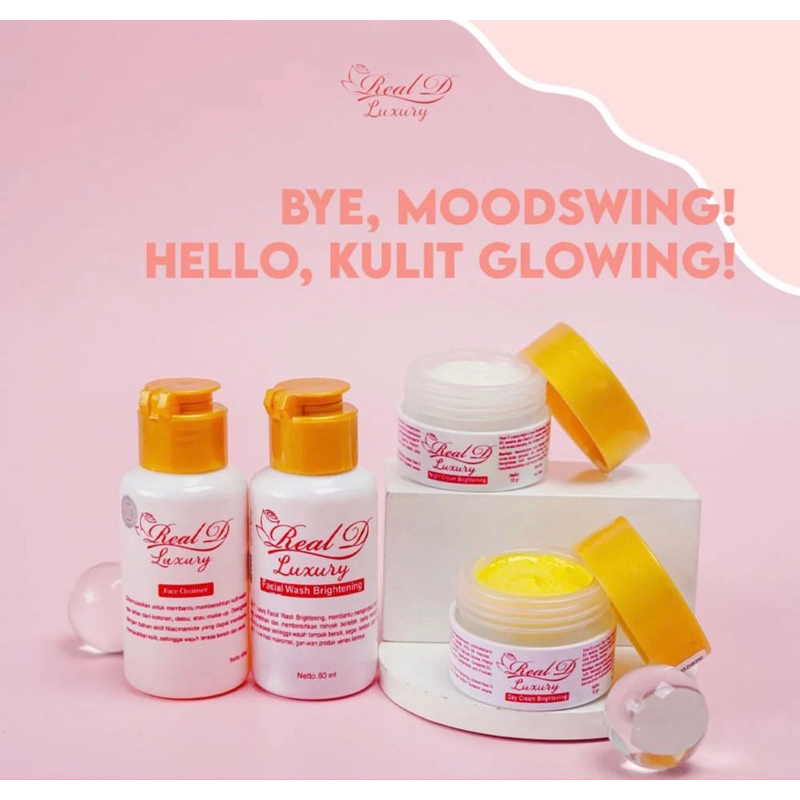 REAL D LUXURY Paket Toner Brightening Pengelupasan (Bpom)