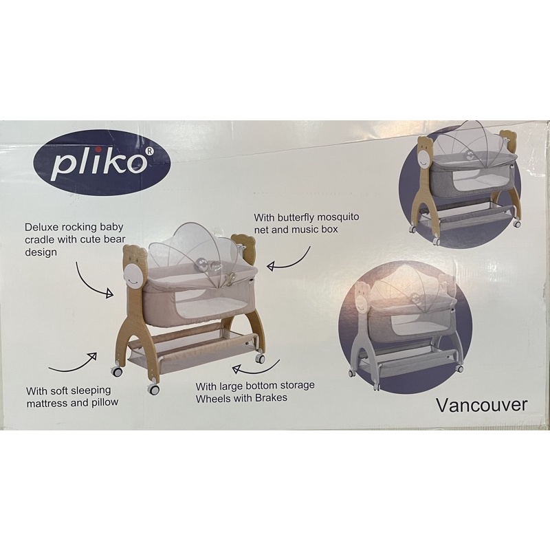 Pliko Box Bayi / Tempat Tidur Bayi Rocking Baby Bed Vancouver PK - 163R