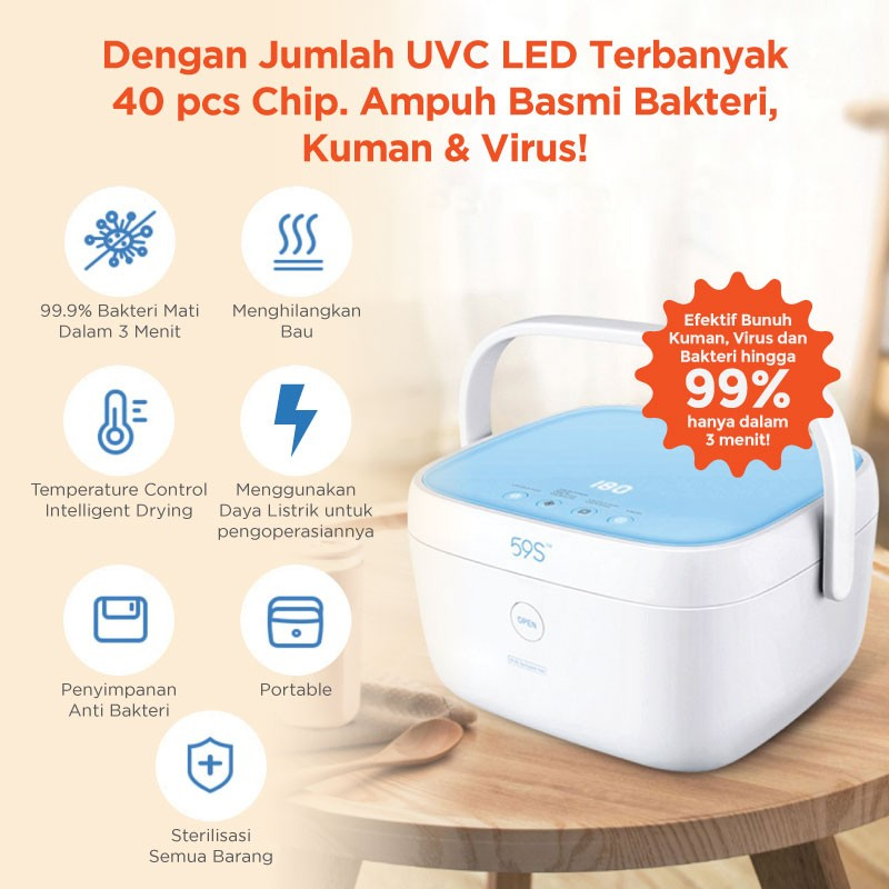 59S UVC LED MILK BOTTLE STERILIZING BOX - T5