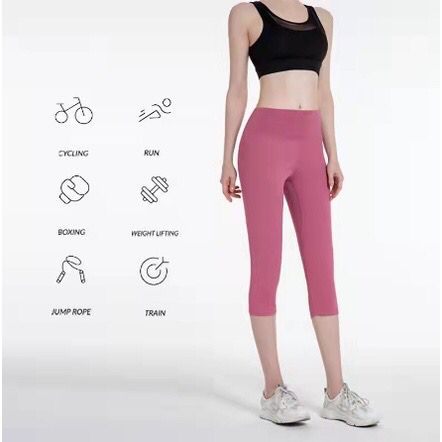 CELANA LEGGING OLAHRAGA 7/8 HIGHWAIST IMPORT / LEGING YOGA RUNNING SEPEDA / LEJING SPORT