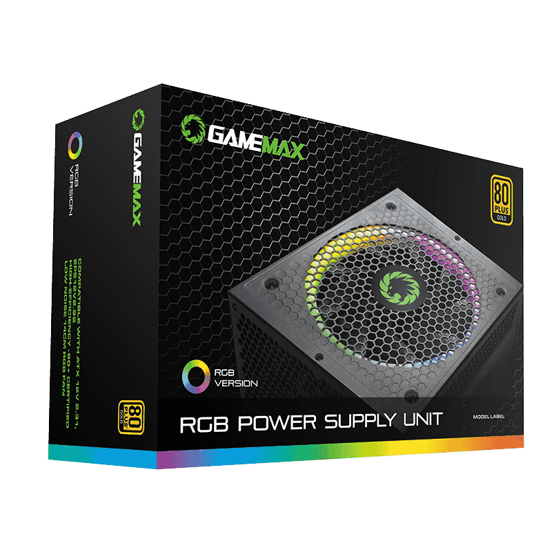 PSU GAMEMAX RGB 750W MODULAR 80+ GOLD Garansi Resmi