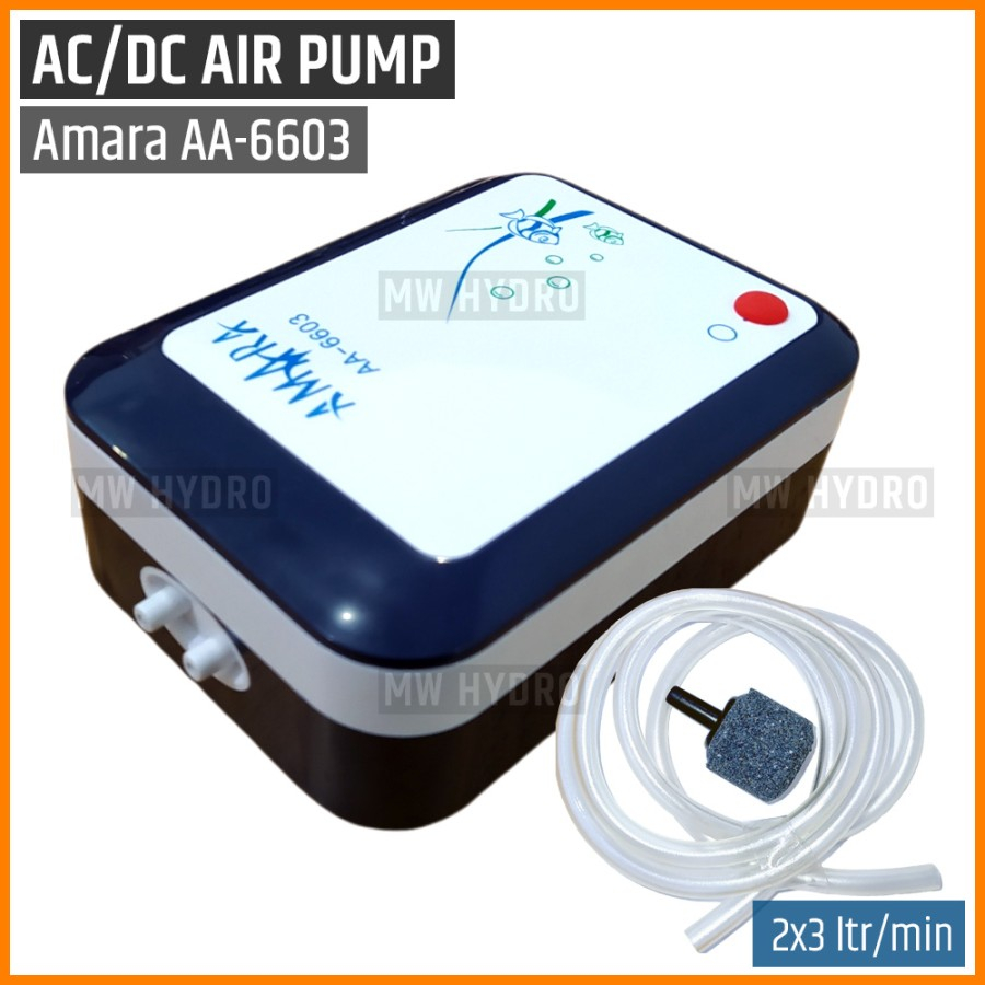 AMARA AA-6603, Air Pump AC/DC, Aerator / Pompa Udara