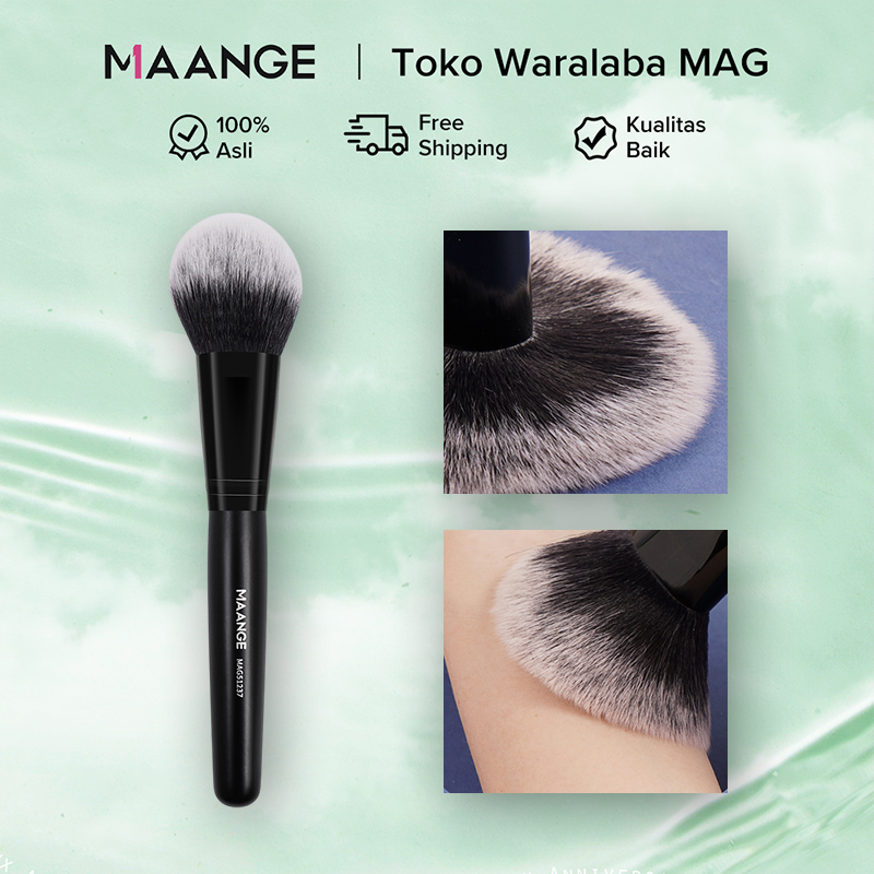 MAANGE 1PCS Brush Make Up Bulu Sikat Nilon Serat Sikat Bedak Halus Lembut, Halus Dan Kaya 51237