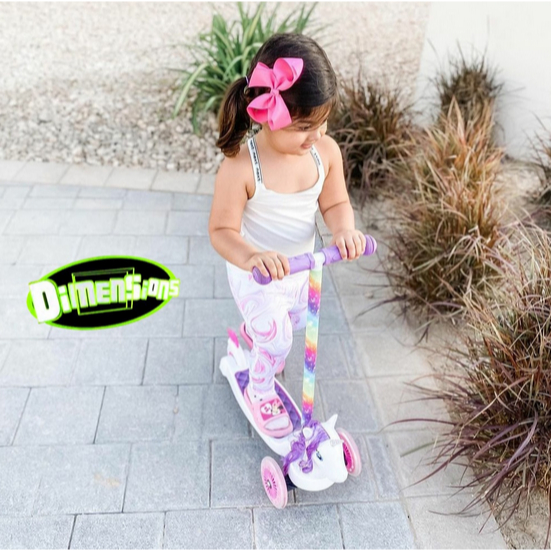 Dimensions 3D Premium 3 Wheel Kids Scooter - Skuter Scooter Kado Anak Kids Toddler Balita Mainan Roda Scoot