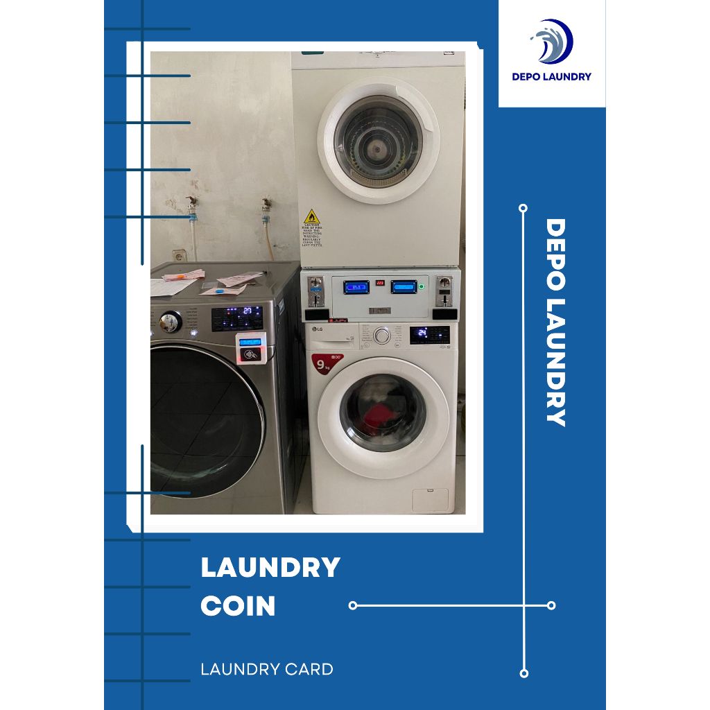 Paket Usaha Laundry Koin dan Kartu