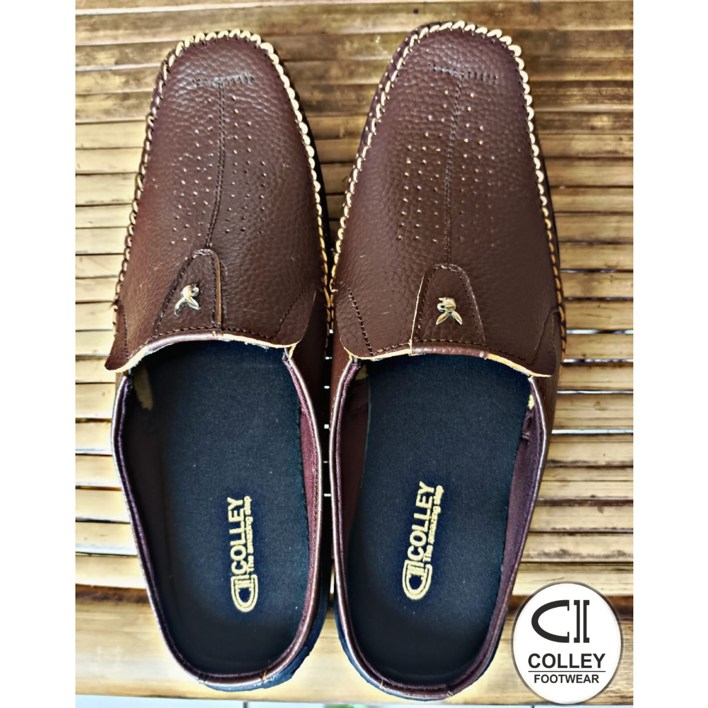 Sepatu Kulit Bustong Pria / Loafer / Casual / Leather Shoes CLY-PBB-002 Cokelat