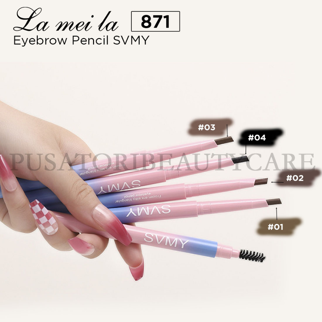 SVMY 871 Eyebrow Pencil Waterproof Pinsil Alis Anti Air