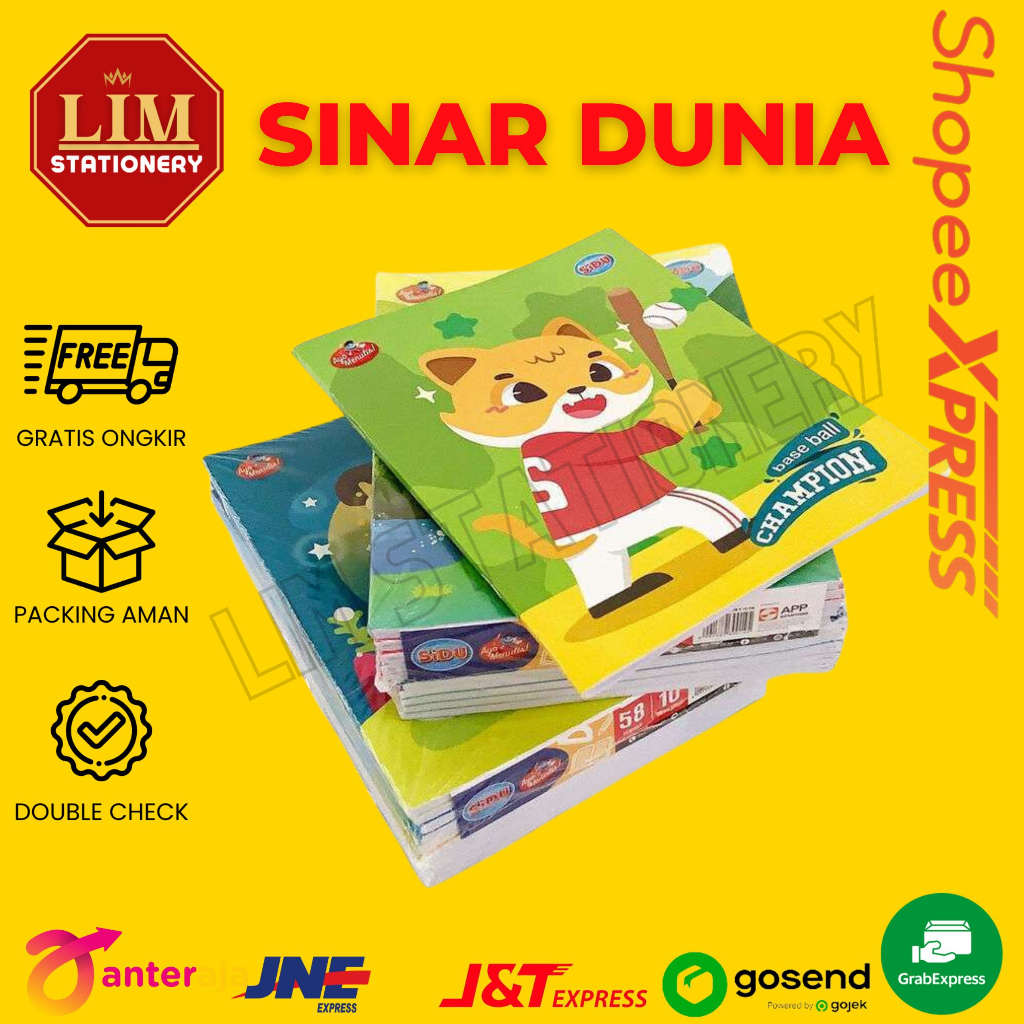 

[Whispers] (10Pack) Buku Tulis Sidu 38 Lembar READY COD!!