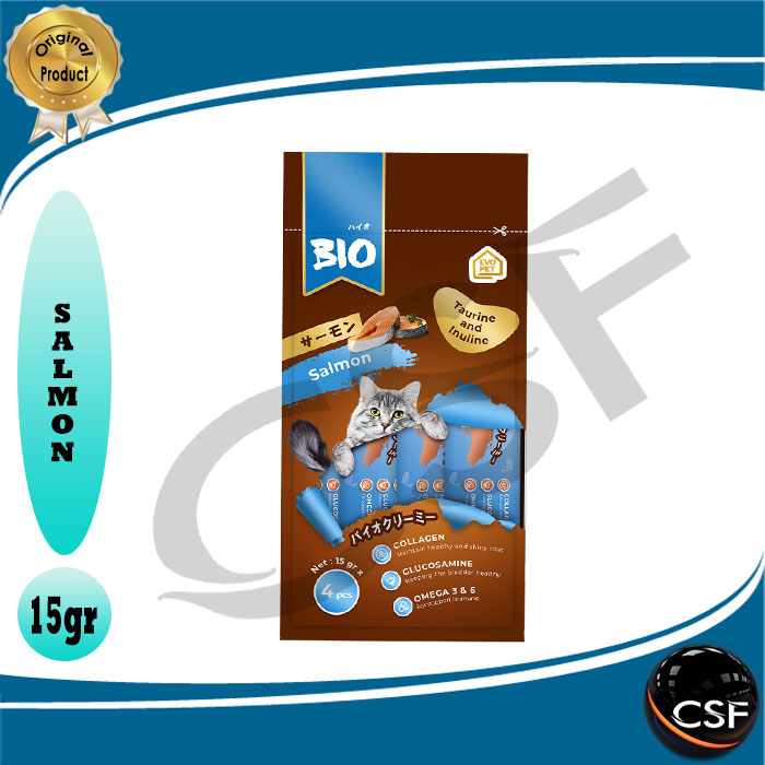 Makanan Ringan / Snack Kucing Bio Creamy 15gr All Varian