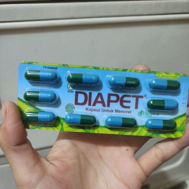 Diapet kapsul diare mencret strip 10 kapsul