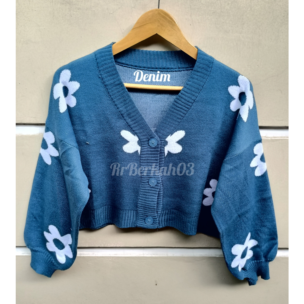 DAISY Crop Cardigan Tebal dan Rapih Premium