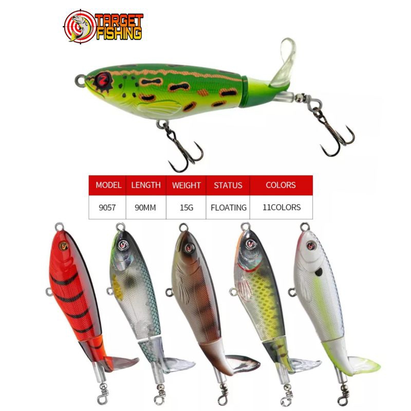 Replika River2Sea Whopper Plopper 15gram 90mm - Umpan Casting Toman Top Water