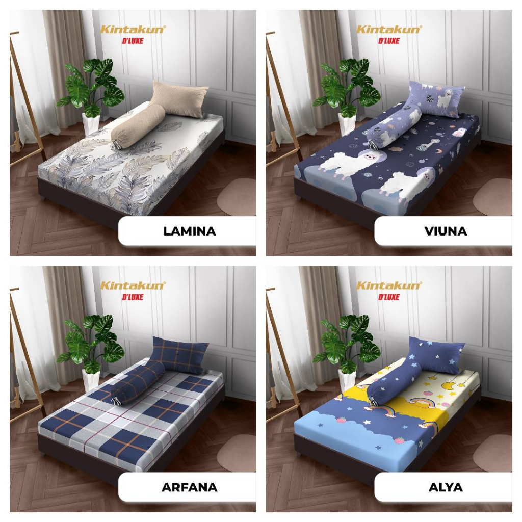 Kintakun Sprei D'Luxe SUPER SINGLE Size JUNI Edition Uk. 100x200