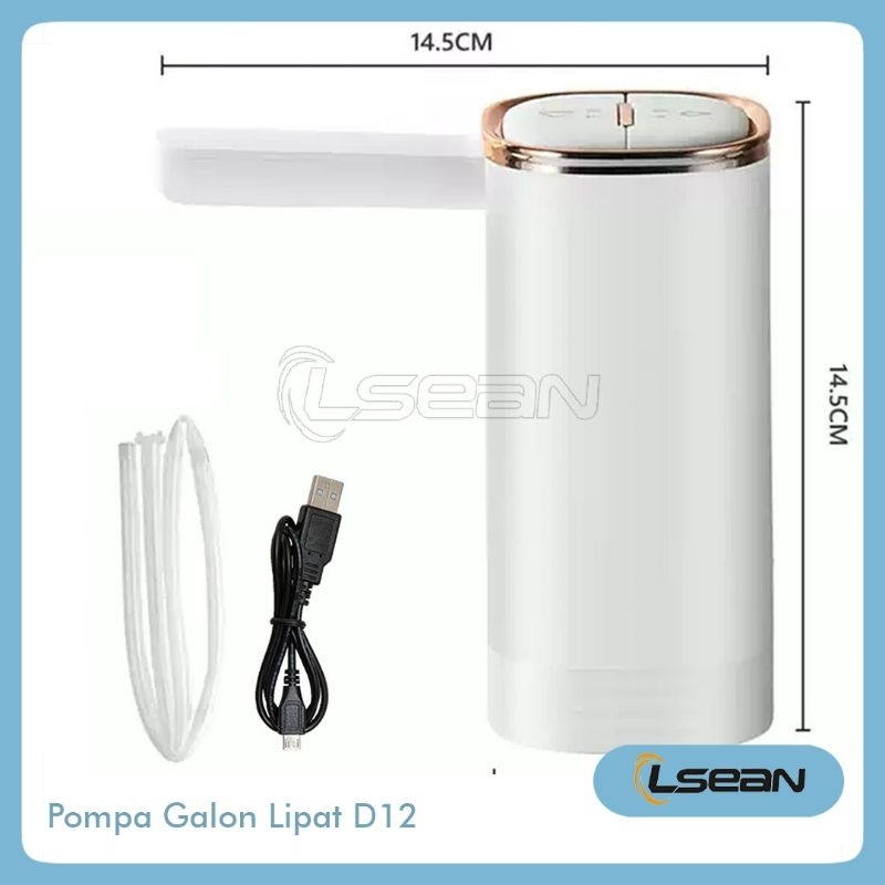 POMPA GALON DISPENSER ELEKTRONIK LIPAT DESAIN MODERN FOLDABLE PORTABLE PREMIUM 1200 mAh