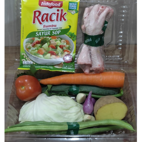 

Paket masak sayur sop + racik + ceker