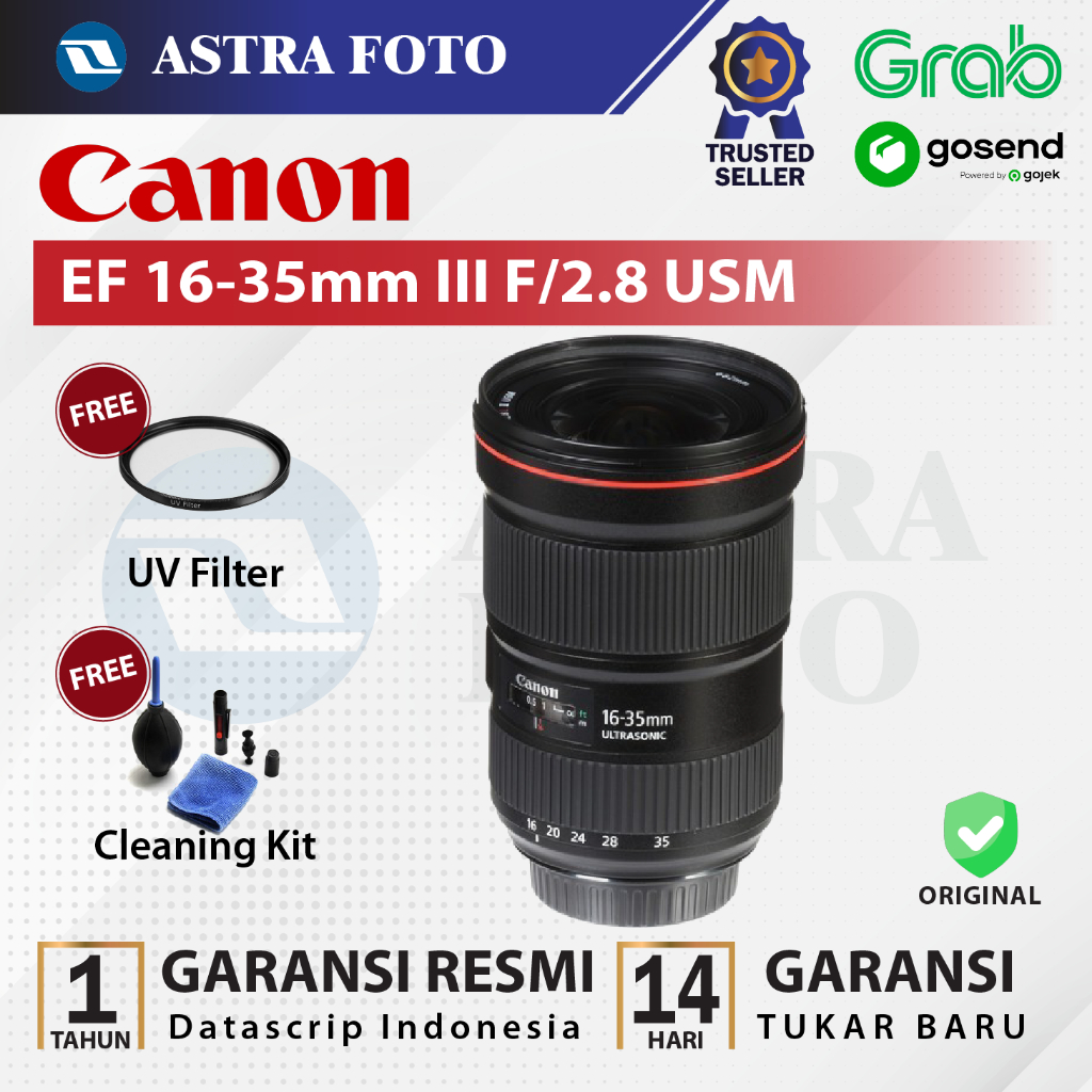 Canon EF 16-35mm f2.8L III USM Lens Lensa Original Ultrasonic Motor