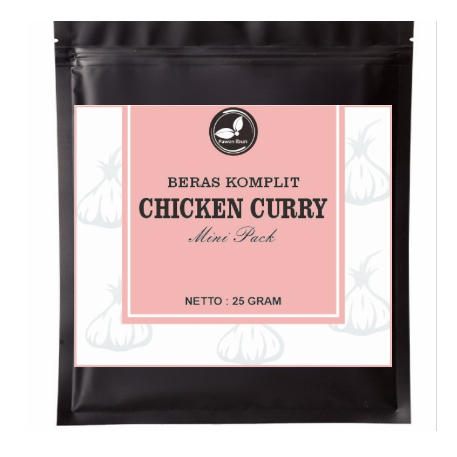 

Beras komplit Chicken curry mini