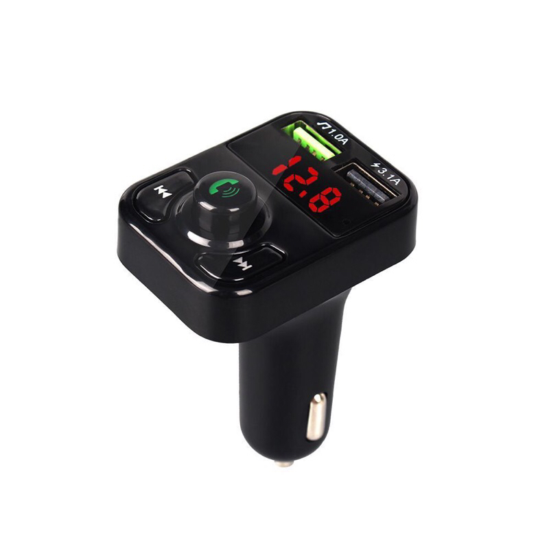 FM Transmitter Mobil Bluetooth USB – Car Charger + MP3 Player + Handsfree