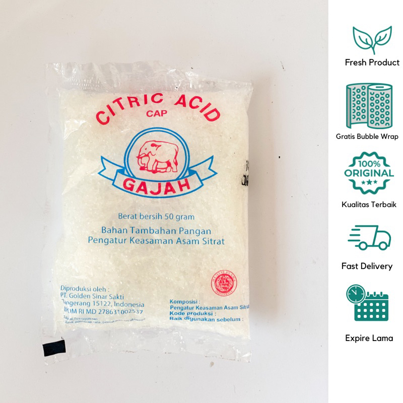 

Citric Acid Citrun Sachet 50gr