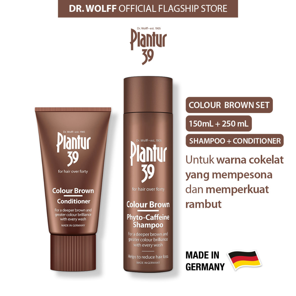 PROMO Paket Plantur 39 Brown Kit - Plantur 39 Brown Shampoo + Plantur 39 Brown Conditioner - Rambut