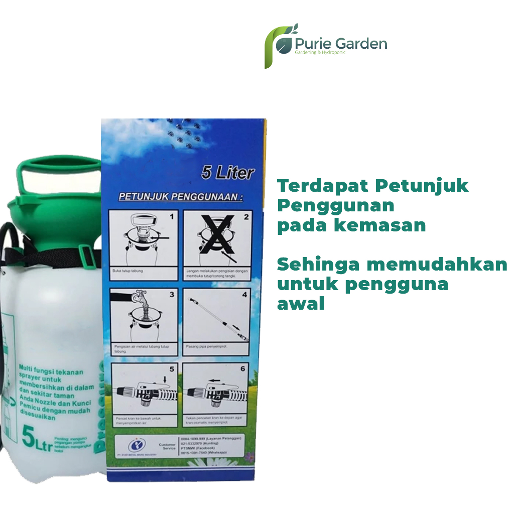 Sprayer 5 Liter Yoto Alat Semprot Pressure Sprayer PG SBY