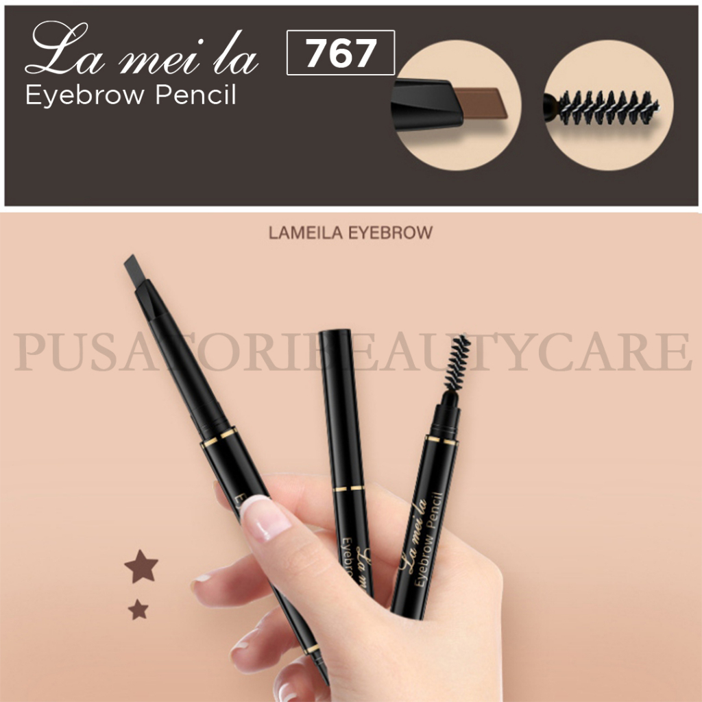 LAMEILA 767 Eyebrow Pencil Waterproof Pinsil Alis Anti Air