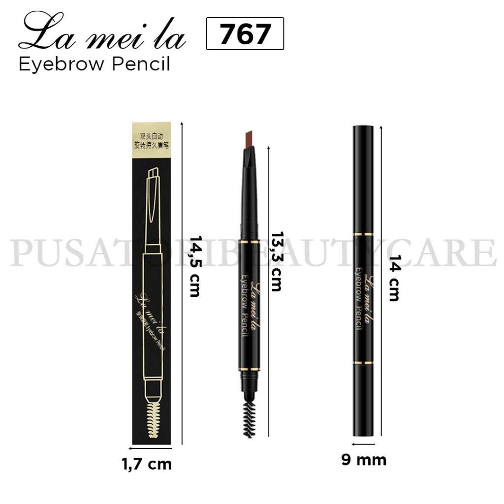 LAMEILA 767 Eyebrow Pencil Waterproof Pinsil Alis Anti Air