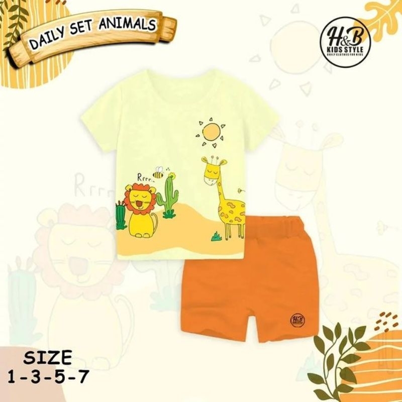 SETELAN DAILY ANIMAL BY H&amp;B