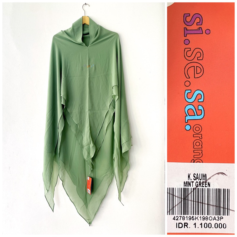 Sale sisesa khimar  mint green
