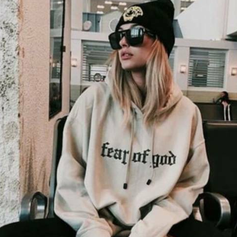 Parisdivarious Sweater Hoodie Jemper Fear Of God Bahan Fleece Size S - XXL (Pria &amp; Wanita)