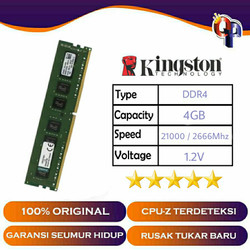 RAM PC KINGSTON DDR4 4GB 21300 / 2666 MHz ORI RAM NB DDR4 4GB 2666 MHz