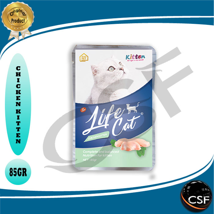 Makanan Kucing basah LIFE CAT pouch / sachet 85g All Varian