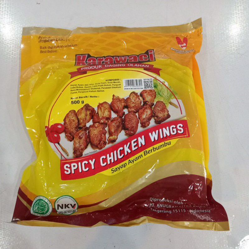 

Karawaci Spicy Chiken Wings 500 g