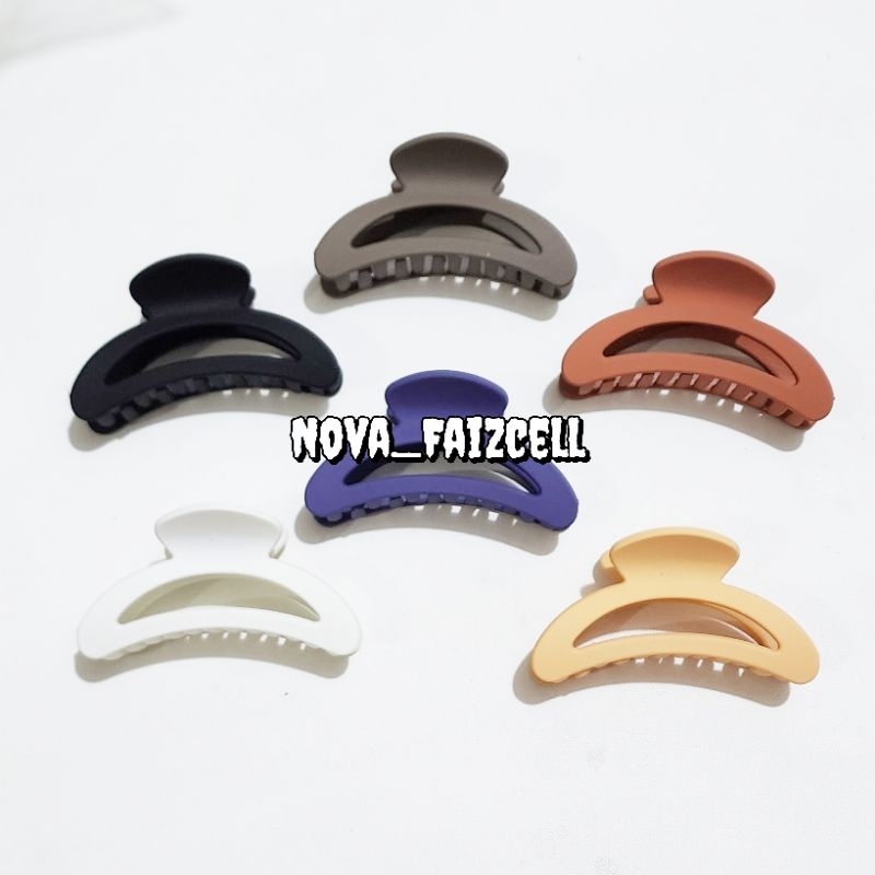 Jepit Rambut Sabit Sedang 6CM Doff / Matte Premium Jepitan Dewasa