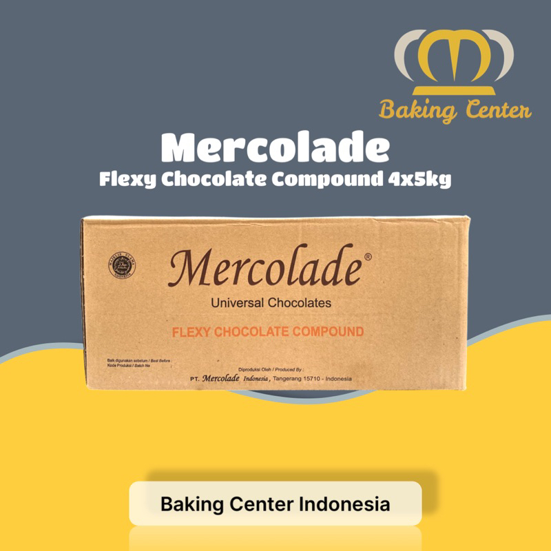 

Mercolade Flexy Dark Coklat Compound 4x5kg