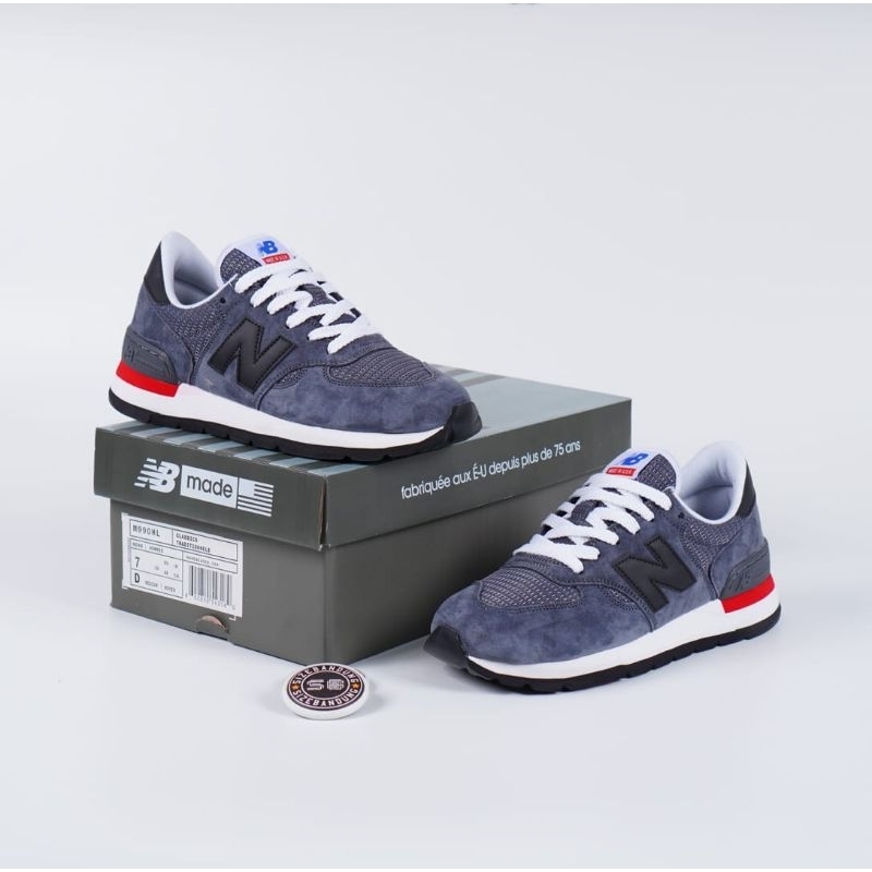 Sepatu New Balance 990HL Dark Navy Red