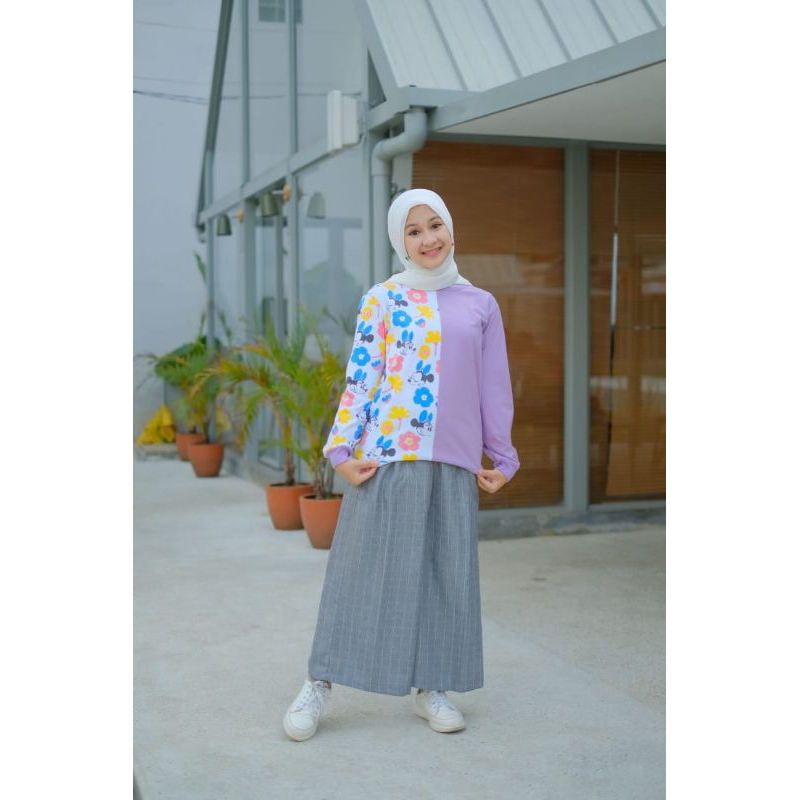Setelan Kulot Anak Perempuan Remaja Tanggung Hazwa