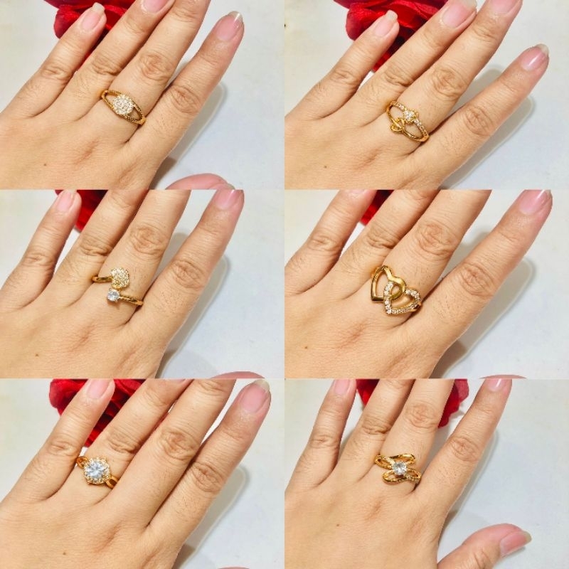 cincin dewasa dengan permata zircon mewah , AH03