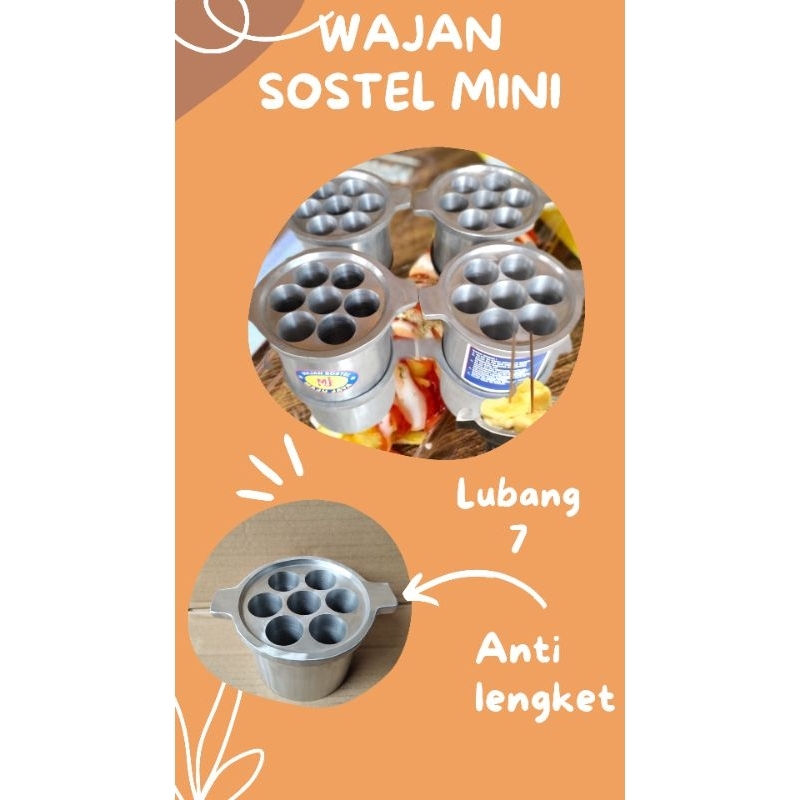 WAJAN SOSTEL LUBANG 7 CETAKAN WAJAN SOSTEL