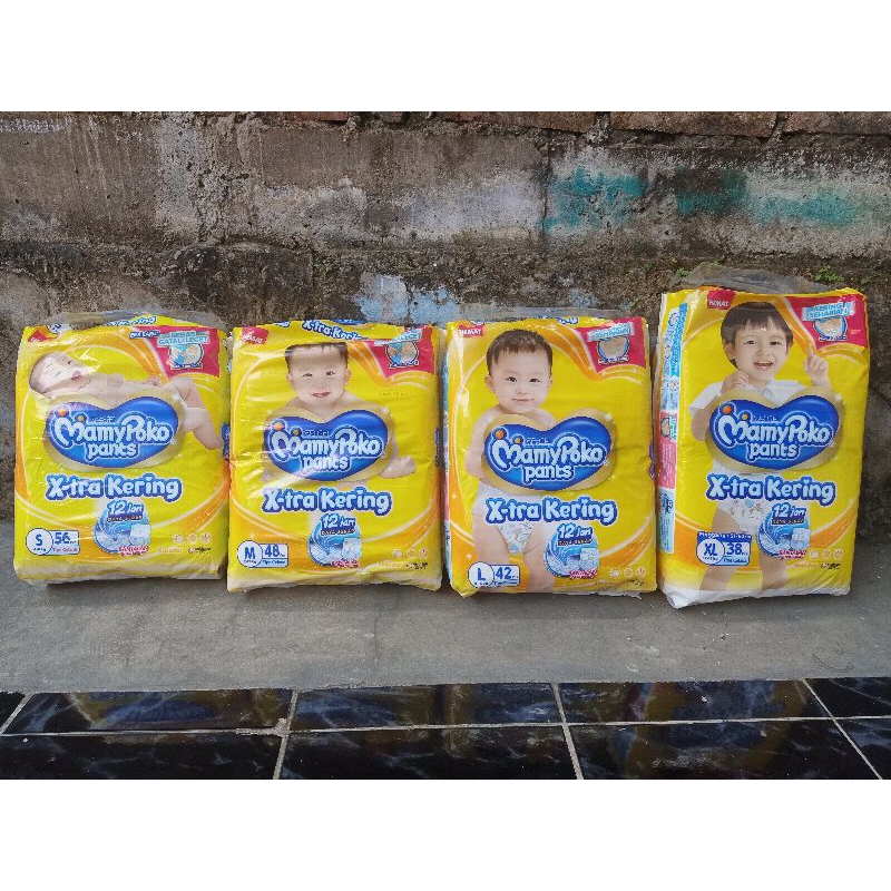 MamyPoko Pants X-tra Kering S56/M48/L42/XL38
