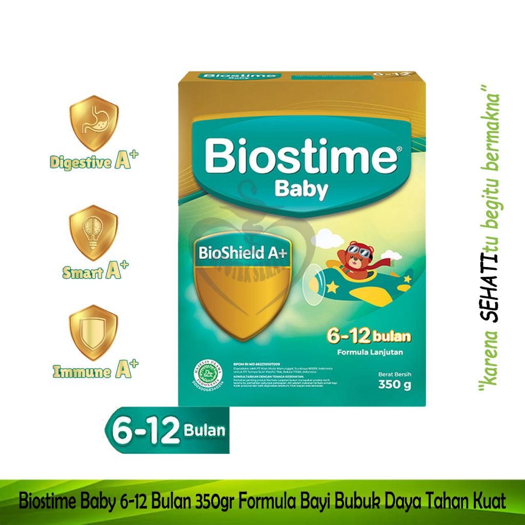 Biostime Baby 6-12 Bulan 350 Gram Susu Pertumbuhan Bayi