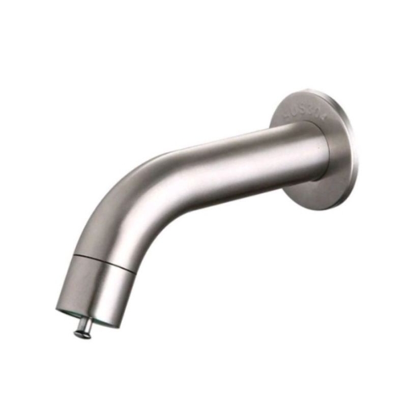 Kran TEMBOK Stainles 304 tekan ON OFF mini T17 - Keran air wudhu unik uniq touch tap faucet push