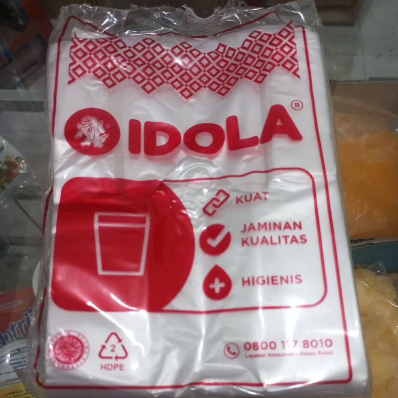 kantong plastik minuman merk Idola cup