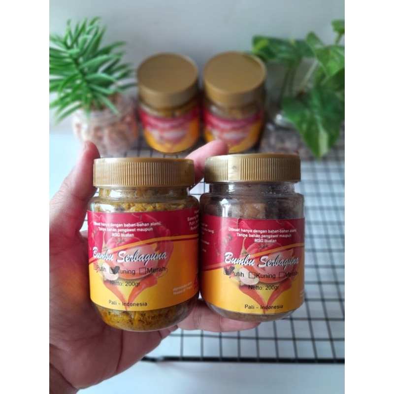 

Bumbu Serba Guna/ Bumbu Dasar/ Bumbu Dasar Merah/ Bumbu Dasar Putih/ Bumbu Dasar Kuning 200ml