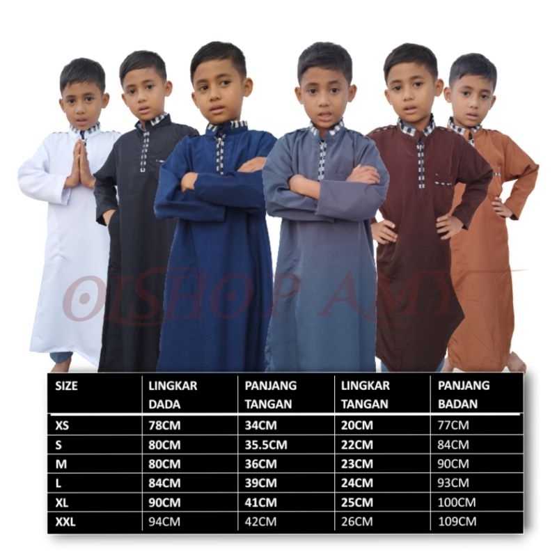 jubah anak gamis anak laki laki premium usia 2-11 Thn KONEKSI TERMURAH