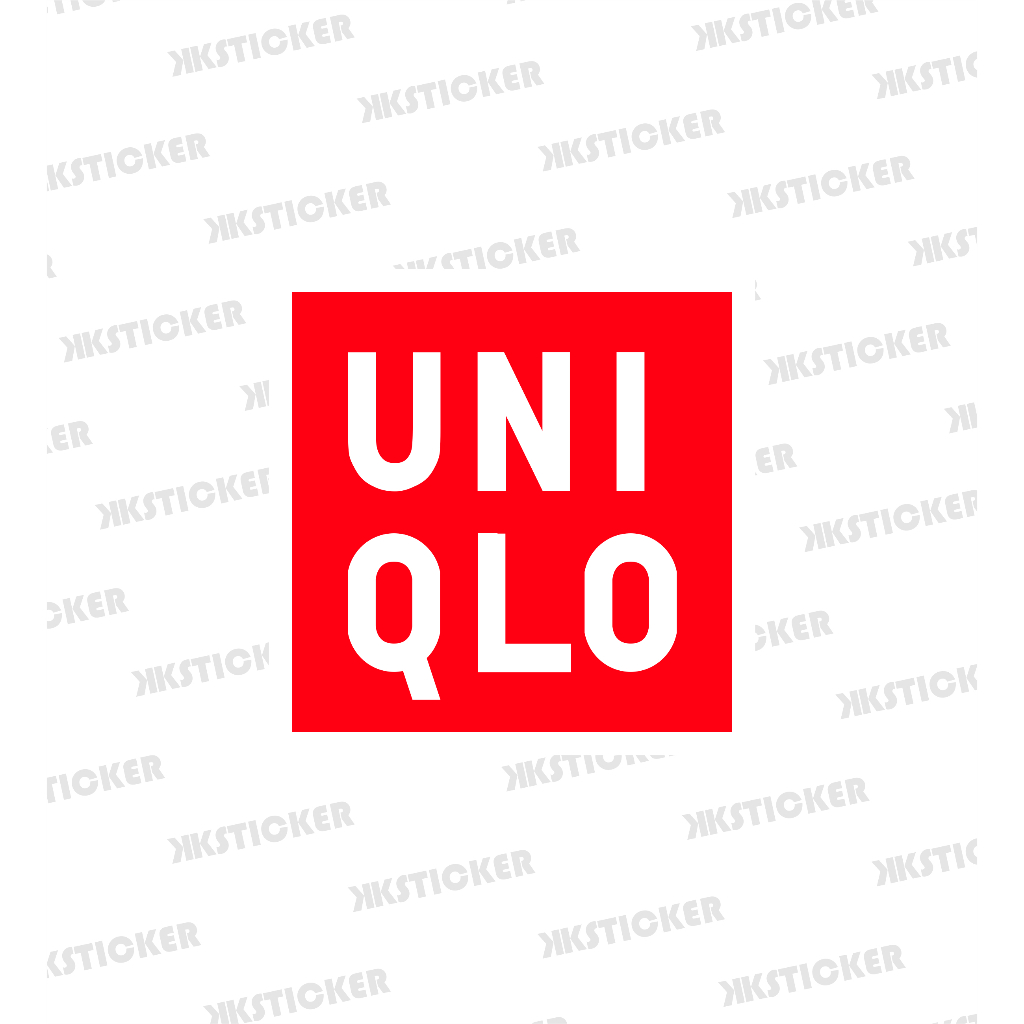 

Sticker Uniqlo | Stiker Vinyl Anti air + Laminasi