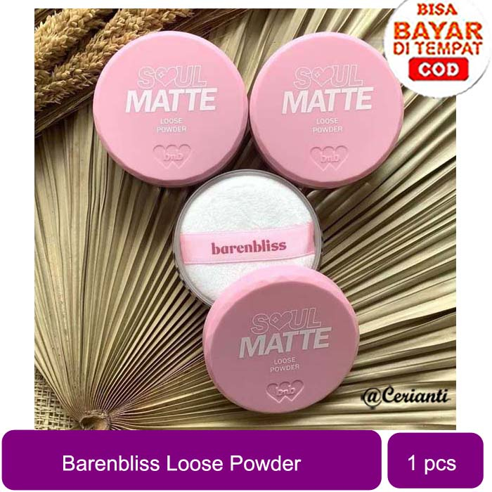 BNB Barenbliss Soul-Matte Loose Powder - Korea Bedak Tabur「Kontrol Pori-pori &amp; Sebum」Cerianti