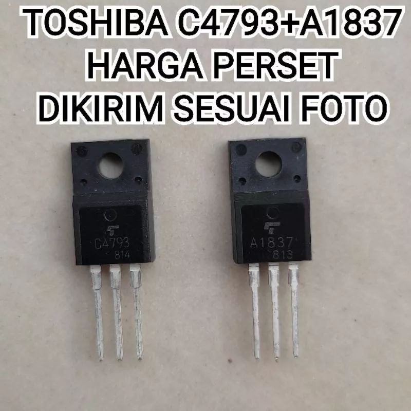 Transistor C4793 A1837 Original Toshiba 1set