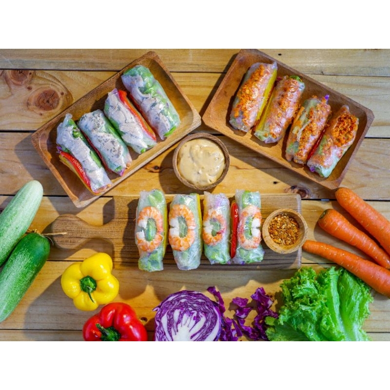 

Salad Roll Vietnam Paket Istimewa !!! isi 10 pcs Besar !!