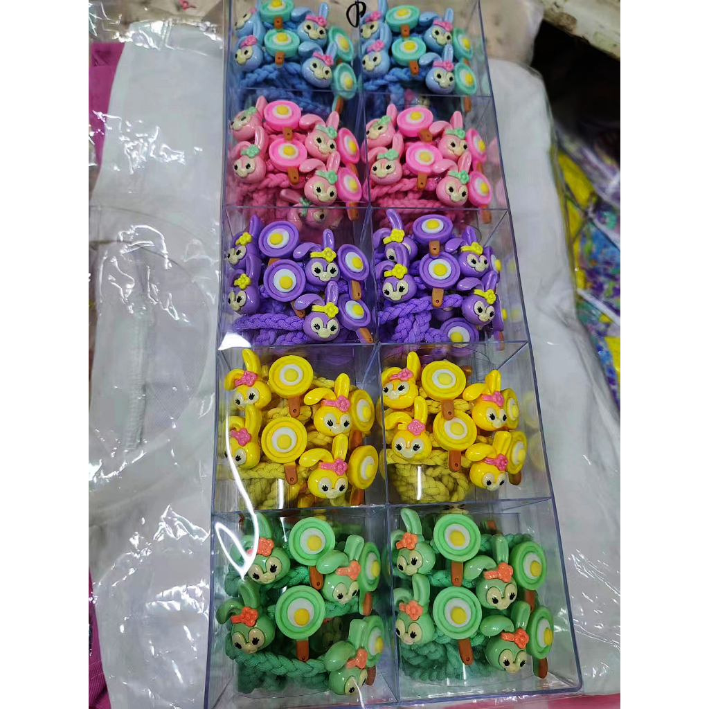 (5pcs) Ikat Rambut Wanita Motif Bunga Gaya Korea Import